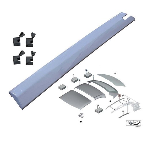 Cabrio dachzierleiste clips - dachzierleiste, +