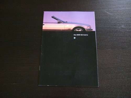 Bmw prospekt m3cabrio - prospekt, ·