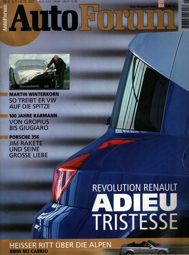 Zeitschrift auto forum - zeitschrift, 2001