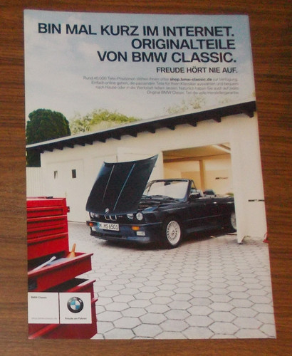 Seltene werbung bmw cabrio - werbung, m3